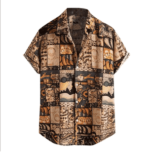 Outdoor Wear Men Hawaiian T-<b>Shirt</b> High Quality Anti-Wrinkle Breathable Hot Selling Cheap Rate Top Trending Men Hawaiian T-<b>Shirt</b> - Product Image 1