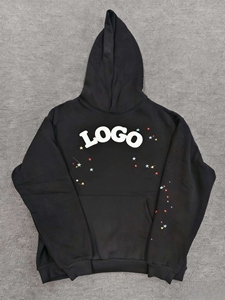 Factory <b>Direct</b> Sales Hot Sale 450g Heavy Cotton Puff Print Celebrity Same Hip Hop Sp-Web Casual Hoodie Pakistan - Product Image 6