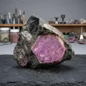 หินอะความารีนธรรมชาติสีม่วงลาเวนเดอร์ ขัดเงาอย่างดี พรีเมียม BAITHU GEMS MINERALS สำหรับทำเครื่องประดับและการทำสมาธิ - Product Image 3