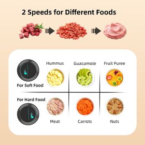Robot da Cucina Elettrico a Doppia Ciotola per Carne e Verdure con Tritacarne Elettrico - Product Image 6