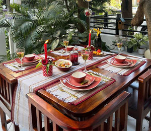 Elegant Solid Sheesham Wood <b>Dining</b> Set Eco-Friendly Wooden Dinning Table Set Finish Lifetime Warranty for Termite Resistance - Product Image 3