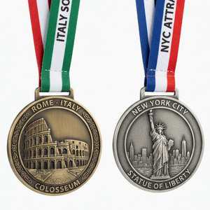Médailles de course personnalisées avec découpes et rubans personnalisés pour marathons, faible MOQ, usine OEM - Product Image 3