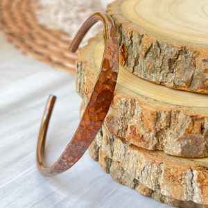 Bracelet en cuivre torsadé rond de haute qualité, fait main, en cuivre pur massif, bracelet manchette, prix de gros - Product Image 1