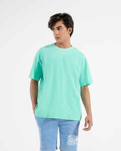 เสื้อยืดแขนสั้นผู้ชายผ้าฝ้าย 100% ทรงหลวมสบาย ไหล่ตก พิมพ์โลโก้ตามสั่ง ระบายอากาศ แห้งเร็ว ขายส่ง OEM - Product Image 5