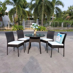 Juego de Comedor de Ratán Sintético de Lujo PRCF-033 para Jardín, Patio y Balcón - Product Image 2