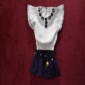 Pearl <b>White</b> <b>Girls</b> Top and Skirt Set Women Casual <b>Dresses</b> <b>for</b> Kids Boutique Apparel, Modern Children's Styles - Product Image 1