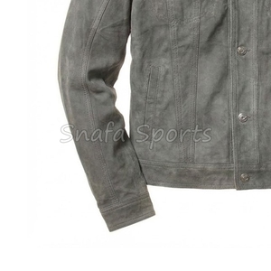 New Arrival Hot Sale Biker Casual Fashion Real Leather <b>Jacket</b> For <b>Men</b> New Fashion Turn Down Collar Solid Color Leather <b>Jackets</b> - Product Image 4