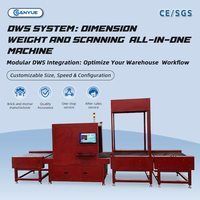Machine DWS professionnelle pour le dimensionnement, le pesage et la numérisation automatiques de colis volumineux pour la livraison express