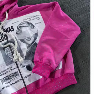 Conjunto Deportivo Vintage de Invierno Personalizado para Hombre, Sudadera con Capucha, Pantalones Deportivos de Pierna Recta con Forro Polar, 100% Algodón - Product Image 4