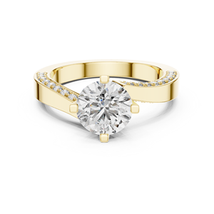 Anillo de Diamante Moissanita de Plata de Ley 925 a Precio de Fábrica, Proveedor de Joyería de Compromiso al por Mayor - Product Image 1