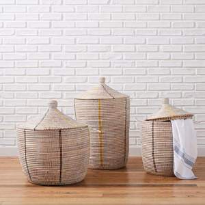 Eco Friendly Wicker Storage <b>Basket</b> Handmade Organizer for Home Decoration and Wholesale Supply Vietnam - Product Image 5