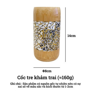 Jarrón de Bambú con Patrón de Mosaico Hecho a Mano, Decoración Moderna para el Hogar, Diseño Artístico Natural - Macy - Product Image 4