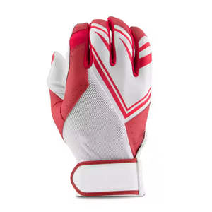 Gants de frappe de baseball personnalisés avec logo, qualité professionnelle, en cuir, antidérapants, respirants, ambidextres, fermeture auto-agrippante - Product Image 2