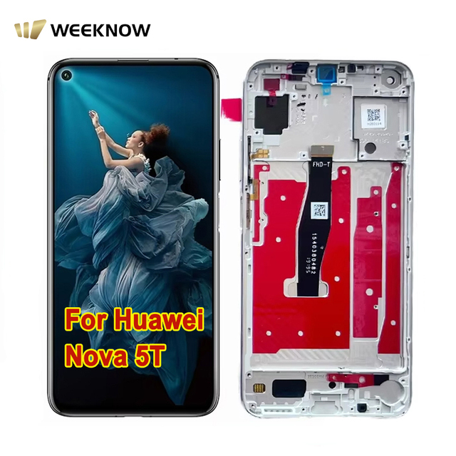 Factory Wholesale Price LCD for Huawei Nova 5T Touch Screen LCD Display Assembly with Frame with 1 Year Warranty Fast Shipping