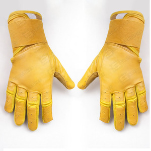 Guantes de Bateo de Béisbol de Cuero Hechos a Medida con Diseño Transpirable en la Parte Posterior y Suministro al por Mayor para Compradores de Equipamiento de Béisbol - Product Image 4