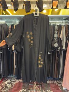 Summer sale Modest Dubai Beaded Sequined <b>Long</b> Sleeve Abaya Muslim Traditional Handmade Wedding Women Polyester Breathable V Neck - Product Image 6