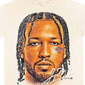 <b>Men's</b> 100% Cotton Short Sleeve T-Shirt with Silk Screen Printed Photo Print Face Design Formal Regular Fit <b>Turtleneck</b> - Product Image 5