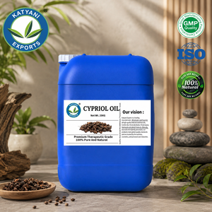 100% Natural Cyperus Scariosus Pure Cypriol (Nagarmotha) <b>Essential</b> <b>Oil</b>- Certified with ISO GMP - Katyani Exports Bulk Wholesaler - Product Image 3