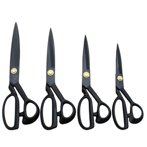 Tijeras de Sastre de Acero al Manganeso, Tijeras de Costura Profesionales de Alta Calidad, 9_10_11_12 Pulgadas, Rectas y Guiadas para Ropa - Product Image 1