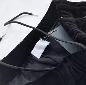 Unisex Black Velvet Tracksuit Full Zip <b>Jacket</b> And Jogger Pants Solid Color Sporty Casual Two Piece Set Autumn Wear - Product Image 6
