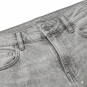 Custom Vintage Acid Wash Men's Denim <b>Shorts</b> Distressed Retro High Quality Streetwear Breathable Quick-Dry All-Season <b>Cargo</b> - Product Image 2