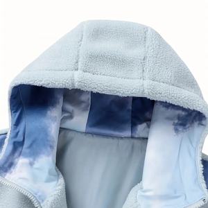 Customized <b>Sherpa</b> Fluffy Fleece Thermal Zipper Hoodie Sweatshirt OEM Service Eco-Friendly Windproof Men's Hoodies & Sweatshirts - Product Image 5