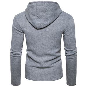 เสื้อฮู้ดผ้าฝ้าย100% สำหรับผู้ชายเนื้อผ้าหนาระบายอากาศได้ดีมีซิปด้านข้างดีไซน์ล่าสุดสำหรับฤดูหนาว - Product Image 2