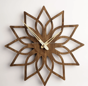Horloge numérique avec mouvement à quartz Horloge murale vintage en bois Design industriel personnalisé pour le salon - Product Image 4
