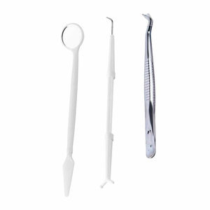 Juego de 3 Exploradores Dentales Manuales de Acero Inoxidable, Pinzas para Algodón |   Kit de Examen Dental Dentavex CE con Empuñadura Ergonómica Clase I - Product Image 2