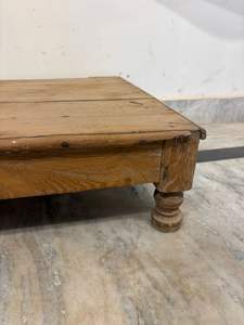 โต๊ะไม้ทำมือสไตล์ราชสถานอินเดียแบบดั้งเดิม  พร้อมเก้าอี้เด็กสำหรับตกแต่งบ้าน - Product Image 4