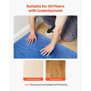 Acolchado de Suelo Laminado de Fibra y Polietileno de Alta Resistencia, 200 m² Barrera de Vapor de 3 mm de Espesor por Rollo, Revestimiento Inferior para Hoteles - Product Image 6