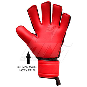 Gants de gardien de but de football pour adultes, unisexes, en cuir, imperméables, respirants, antidérapants, avec protection des doigts, fermeture à boucle - Product Image 3
