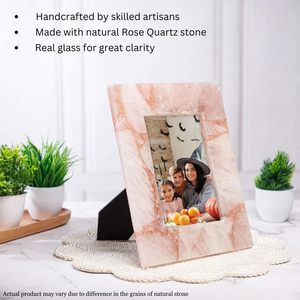 Premium Handmade Blush <b>Pink</b> Marble Photo <b>Frame</b> Custom Printed Elegant Natural Stone for Home Dcor & Tabletop Display - Product Image 6