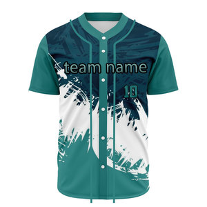 High Quality Baseball Wear Sports Uniform Blank Baseball Jersey Wholesale Sublimated Men Youth Softball Shirt Custom Team Kit - Product Image 4