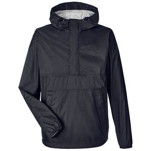 Veste de pluie légère à capuche imperméable pour homme avec poches latérales, couleur unie décontractée, manches longues, pour l'automne - Product Image 4