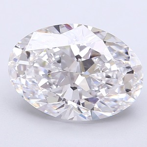 Diamant de laboratoire ovale de 4,02 carats, qualité D VVS2 Elite, polissage excellent, gemme synthétique ultra-premium et éco-responsable pour sertissage sur mesure - Product Image 1