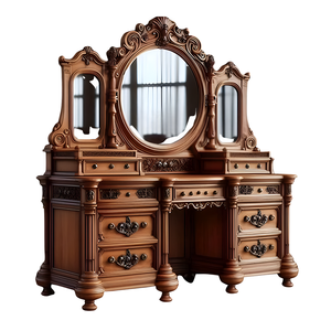 Luxuriöser Hochwertiger Klassischer Ankleideschrank aus Mahagoniholz für Schlafzimmer und Wohnzimmer Neue Trend-Möbel - Product Image 1