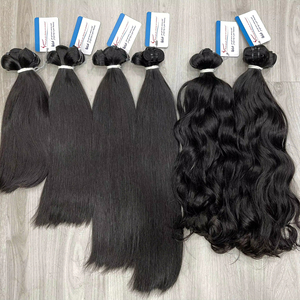 Best Quality Raw Hair Bundle 100% Vietnamese Human Hair Straight Weft Raw Hair Vendor Can <b>Bleach</b> To 613Asian - Product Image 1