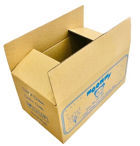 Cartons d'emballage auto-érectiles en carton ondulé écologiques et recyclables, fabriqués à partir de matériaux recyclés, pour usage domestique, imprimés en offset - Product Image 6