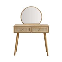 Ensemble de coiffeuse en rotin naturel avec chaise, vente en gros, directement de l'usine du Vietnam, OEM ODM, prix compétitifs