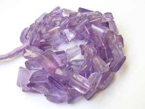 Nouveauté 100% naturel rose améthyste à facettes pépites Tumble 8 pouces de long perles de pierre en vrac 15To10MM environ prix de gros - Product Image 6