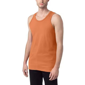 Débardeur de sport 100 % coton pour hommes, personnalisable, sans manches, grande taille, haute qualité, vente en gros - Product Image 6