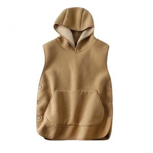 Chaleco con Capucha para Hombre, Tejido de Lana, Impermeable y Resistente al Viento, 120g, Ropa de Abrigo Formal para Otoño e Invierno - Product Image 3