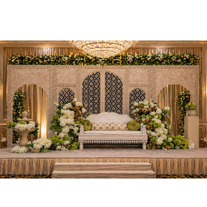 Classy and Vintage Theme Wedding Wooden Back-<b>Frame</b> Western <b>Frames</b> <b>Backdrop</b> Setup Grand Wedding Victorian Window <b>Frame</b> Stage USA - Product Image 1