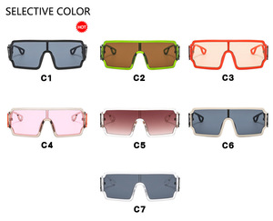 Lmamba 073 <b>Square</b> One-Piece <b>Sunglasses</b> 2024 Hollow Design Futuristic Fashion Glasses Women Men Logo Custom Shades Sun Glasses - Product Image 3