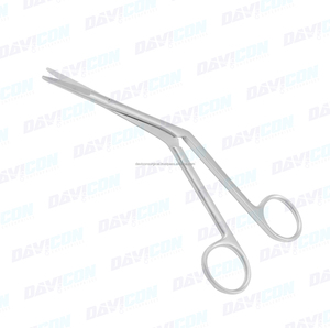 Tijera Nasal de caballero estándar, profesional, alta calidad, curvada de 18cm, tijeras médicas, superventas - Product Image 5