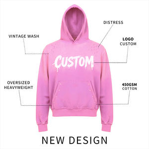 เสื้อฮู้ดดี้ผู้ชายสไตล์วินเทจ ผ้าฝ้ายฟลีซเนื้อนุ่ม สวมใส่สบายๆ - Product Image 4