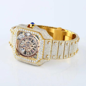 Reloj de Lujo para Hombre con Diamantes Moissanite de Alta Gama, Piedras VVS, Pulsera Completa con Incrustaciones - Product Image 4