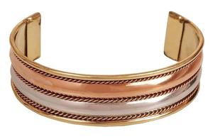 Copper <b>Magnetic</b> Fashion Vintage Star BANGLE Unisex India Handmade Copper Alloy Imitation Pearl - Product Image 6