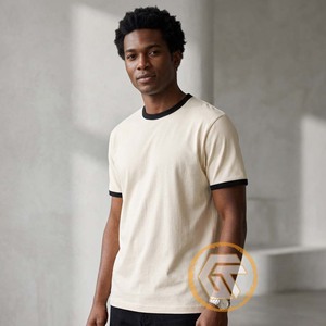 Camiseta Casual de Manga Corta con Cuello Redondo para Hombre, de Fibra de Algodón y Bambú, Marca GREEK TREASURES, Transpirable, de Secado Rápido, Corte Regular, 300 Gramos - Product Image 4